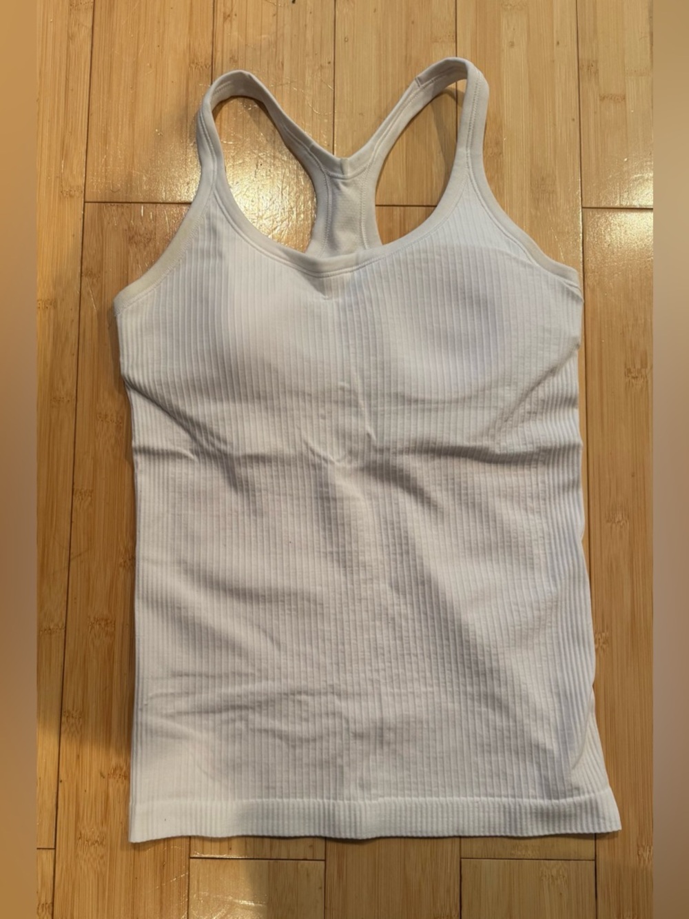 Lululemon White Ebb to Street Tank Top, White, Size 6